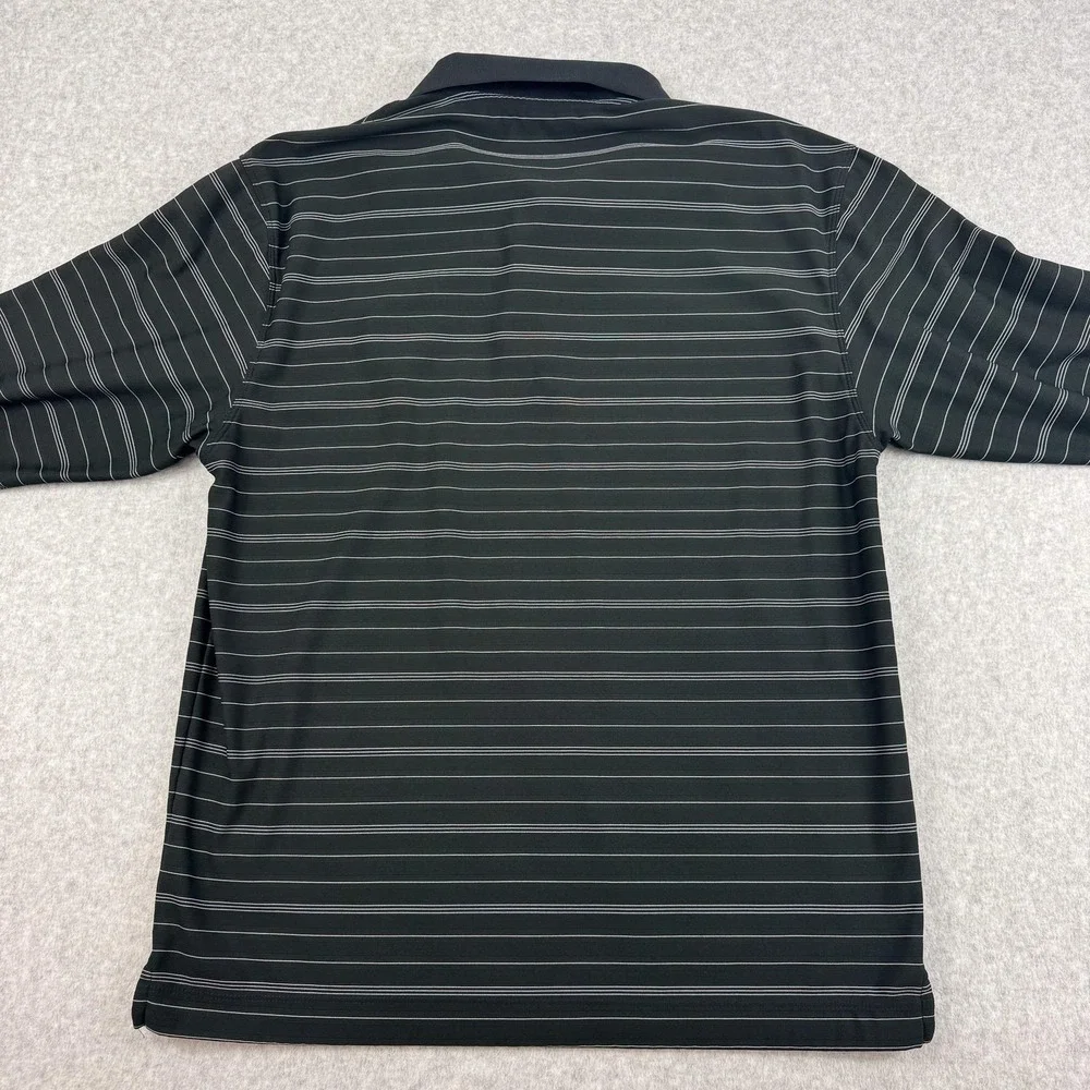 Wake Forest Demon Deacons Polo Shirt Mens Medium Black NCAA Golf‎ Nike Fit Dry